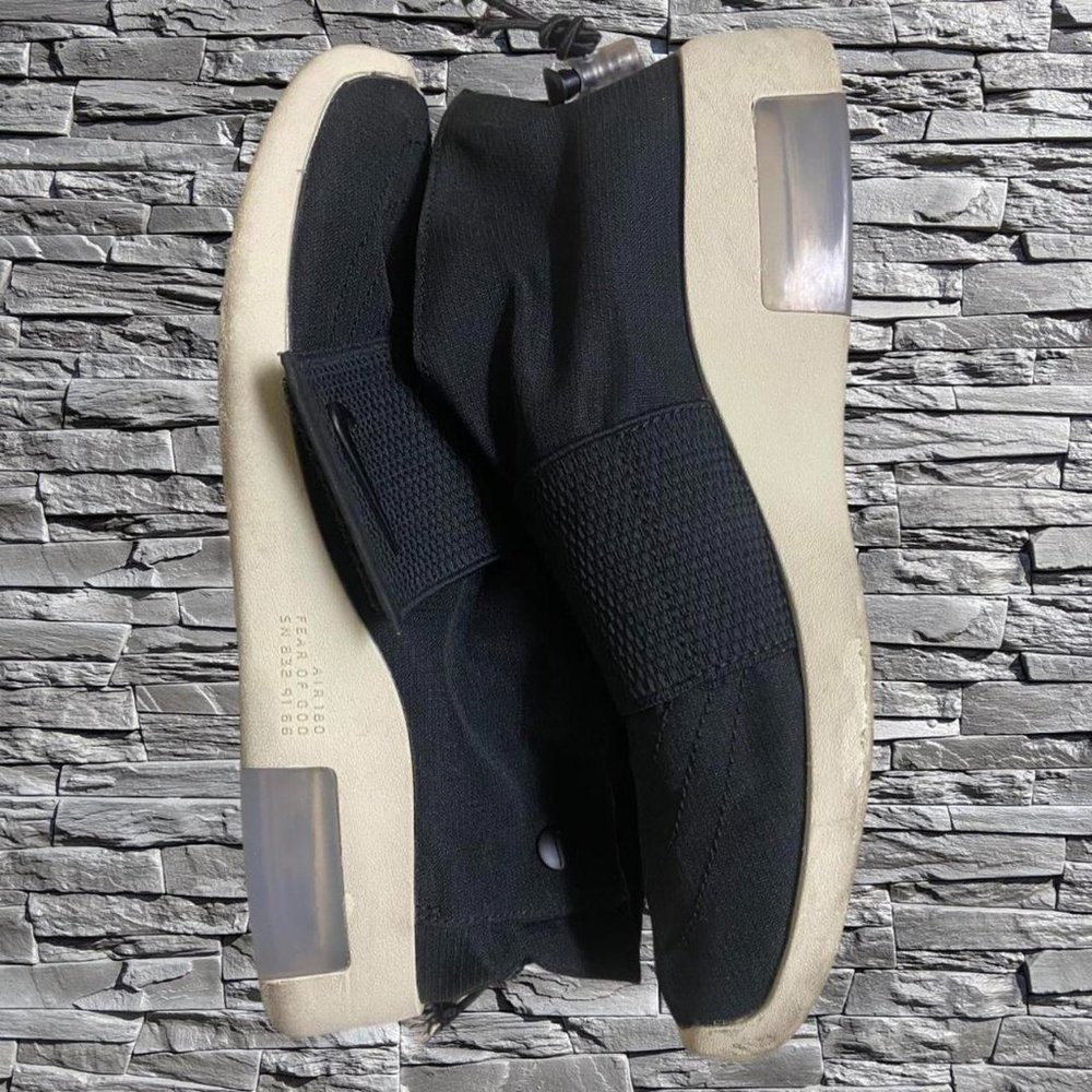 NIKE AIR / FEAR OF GOD MOC BLACK/BLACK-FOSSIL MENS 4.5 AT8086 002